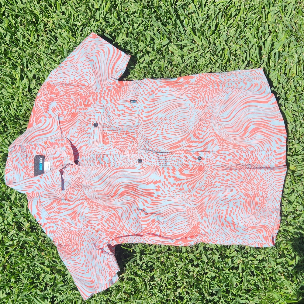 Boys youth medium (10-12) button up collared shirt